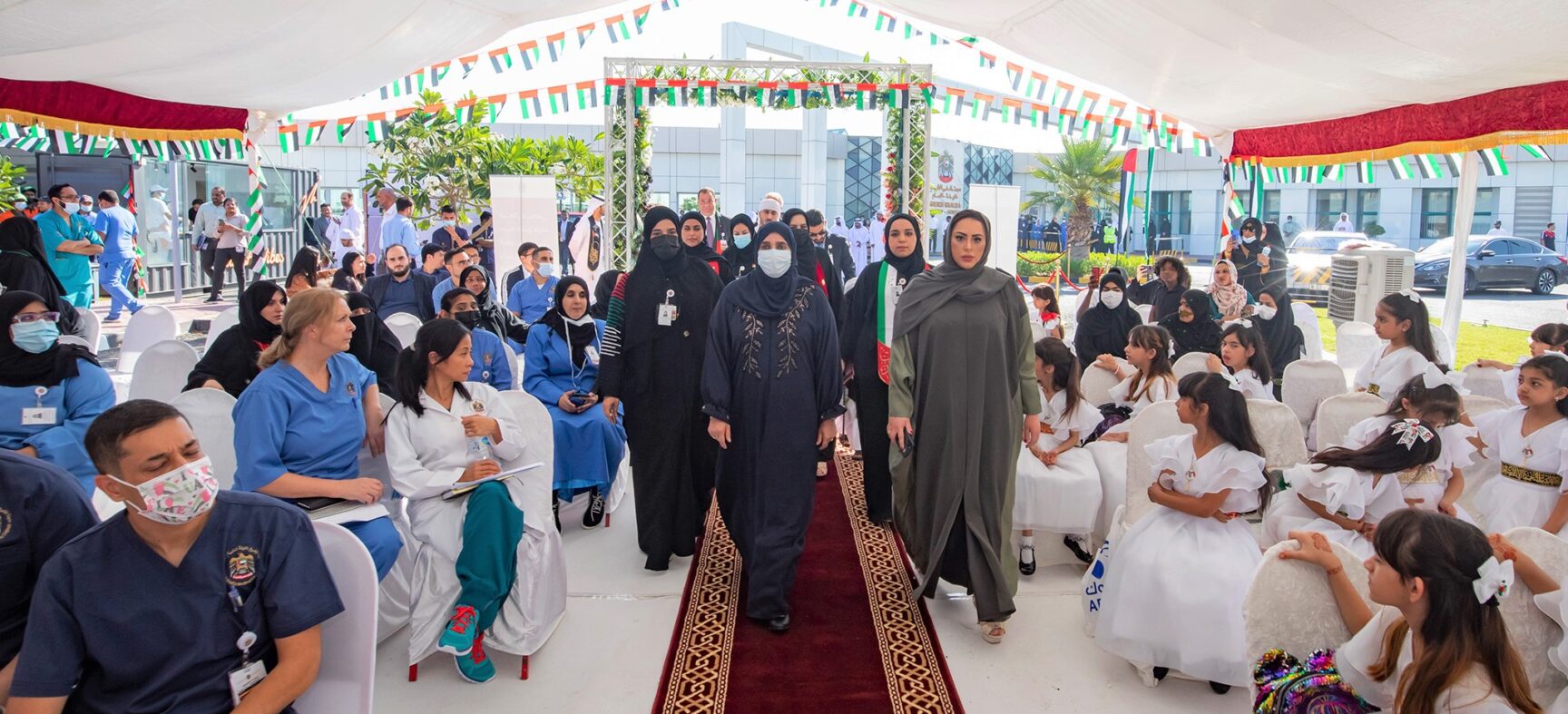 مؤسسة حماية ترعى الاحتفال باليوم الوطني في مدينة الشيخ خليفة الطبية.