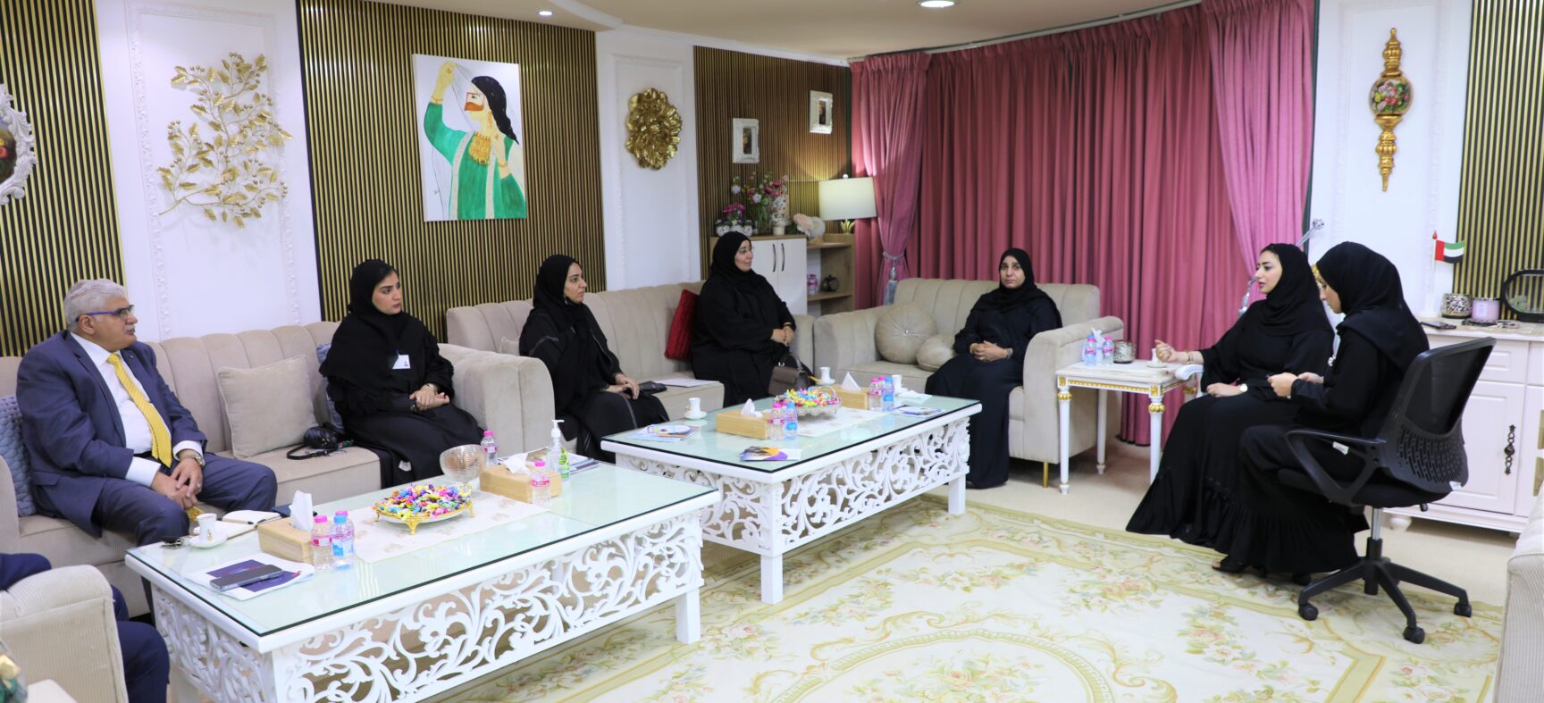 زيارة وزارة تنمية المجتمع لمؤسسة حماية للمرأة والطفل في عجمان